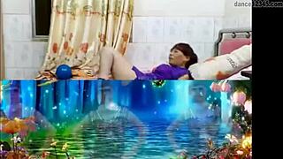 Village Aunt With Grandson Has Some Eye-Catching Appeal For Mature Women Fans