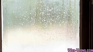 that petite teen is tasting the skinny babe's small tits and ass in high definition