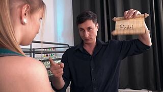 Blindfolded Russian Babe Jia Lissa Gets Fucked From Behind While Standing!