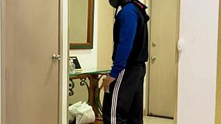 young girl seduces delivery boy to have fun in the aisle - angel cruz & celeste alba