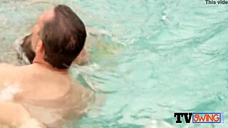 Couples Get Together In The Hot Tub For Steamy Foreplay