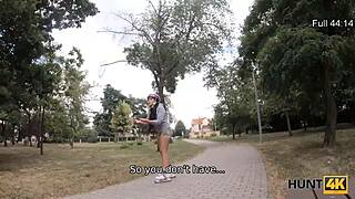 Naughty Chick Cheats On Cuckold BF For Cash