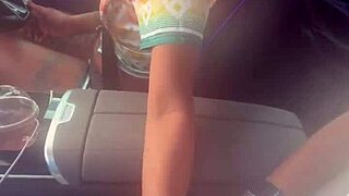 playing with dick in the car