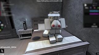 Quietly fucking a fan on the bed with intense passion!