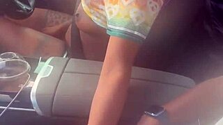 playing with dick in the car