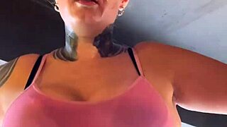 almost expelled from gym for crop top, got all sweaty dripping down