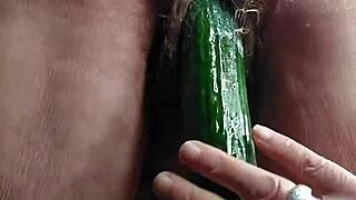 oma plays solo with vegetable