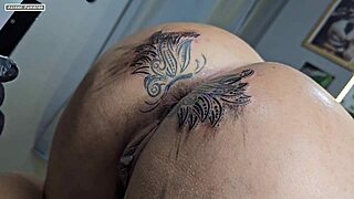 i modified the tattoo around my ass and now it's bigger than before