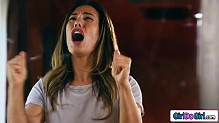 Evil Twin Traps Asian Lesbian In Mirror Fantasy