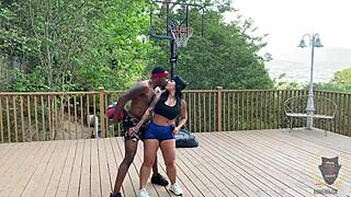 Basketball Game Turns Into Intimate Session With Rome Major And Monica Santhiago.