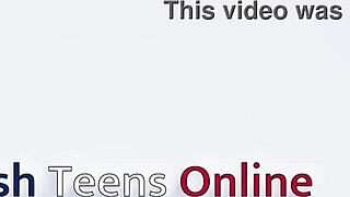 Posh Redhead Masturbates To Cum And Spit Play