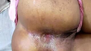 latina teen's big ass gets fucked hard by monster cock leaving anus gaping.