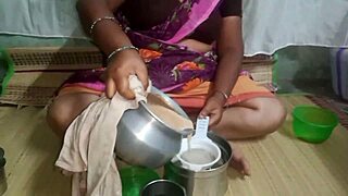 Hardcore encounter displaying hairy pussy