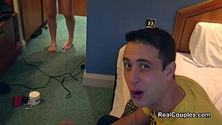 Fun Real Couple Are Filmed At The Hotel