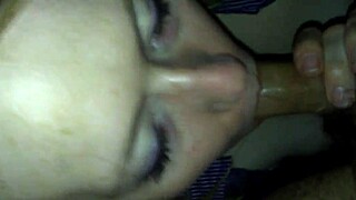 Hot big titty blonde gives jerks ans sucks until both cum hard.