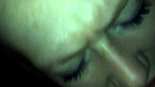 Hot big titty blonde gives jerks ans sucks until both cum hard.