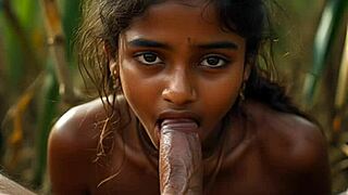 Nude young indian girls give rough blowjobs and cumshots in hidden outdoor clicks