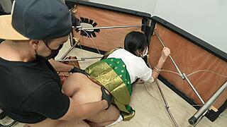 indian girl while tattoo she felt strong orgasm in her pussy