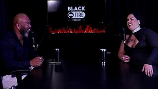 Stripper Pri Melancia performs in sheer red outfit