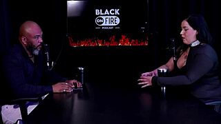 Stripper Pri Melancia performs in sheer red outfit