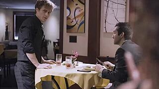 Cheating wife fucks stranger in public toilet, deepthroats his cock, rides hard, gets creampie