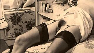 Is this my secret life with vintage mature fanny, teasing blowjob and cumshot?