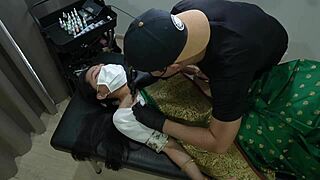 indian girl while tattoo she felt strong orgasm in her pussy