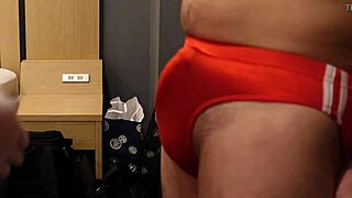 S Woman Slaps Erect Cock Over Bloomers, Kicking Balls with Femdom Intensity