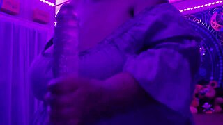 Worshipped in Purple by Big Black Cock