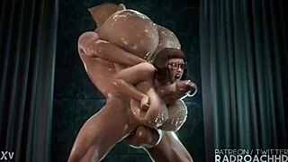 Velma gets pounded and tit fucked so rough, what a monster cock!