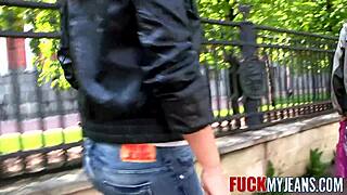 European Milf in Tight Jeans: Anal Tease or Treat?