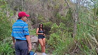 Old perverted day laborer fucks beautiful busty big-assed peasant woman