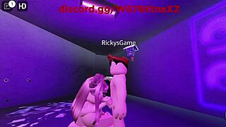 Barely legal virgin nerd gets blown by slut roblox