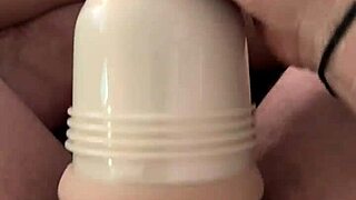 Secretly Playing with New Fleshlight, Caught Watching Porn, Jerking Off Big Dick