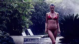 Alessandra Ambrosio's Teasing Striptease Leading to Intense Fucking