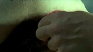 Amira Casar Red Lipstick on Hairy Ass Fetish