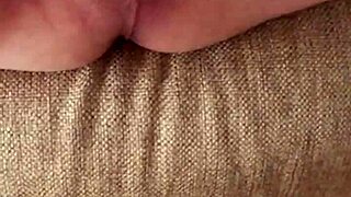 Redhead Karla Rose licking my balls in homemade pov.