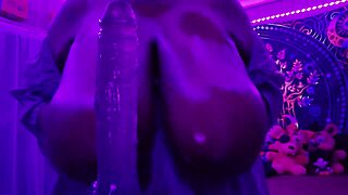 Worshipped in Purple by Big Black Cock