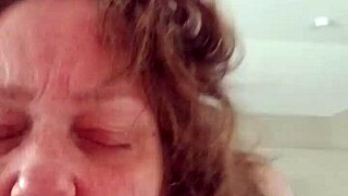 lil one watching herself getting handled by a big black friend in a fun activity