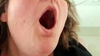 lil one watching herself getting handled by a big black friend in a fun activity