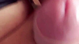 Redhead Karla Rose licking my balls in homemade pov.