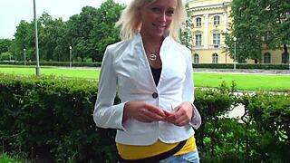 European Milf in Tight Jeans: Anal Tease or Treat?
