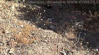 French nudist milf is shocked she caught a real voyeur following her