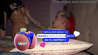 couple gets aroused and makes love on bed