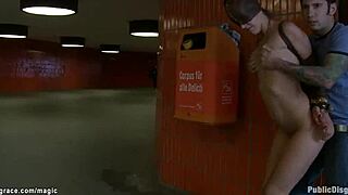 Leather-Bound Slut Fucked Publicly