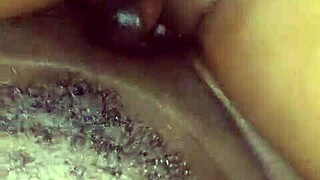 Wow the sweet huge pussy lips are swollen and dripping wet for creampie