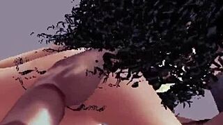 Intense sex after breakfast in public view