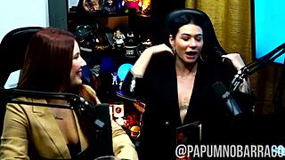 the podcast heated up they kissed passionately the fun rolled loose in the shack