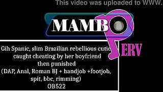 Gih spaniard slim brazilian cutie caught cheating punished with anal pissing roman bj handjob footjob spit bbc rimming