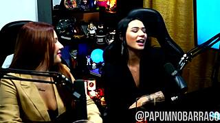 the podcast heated up they kissed passionately the fun rolled loose in the shack